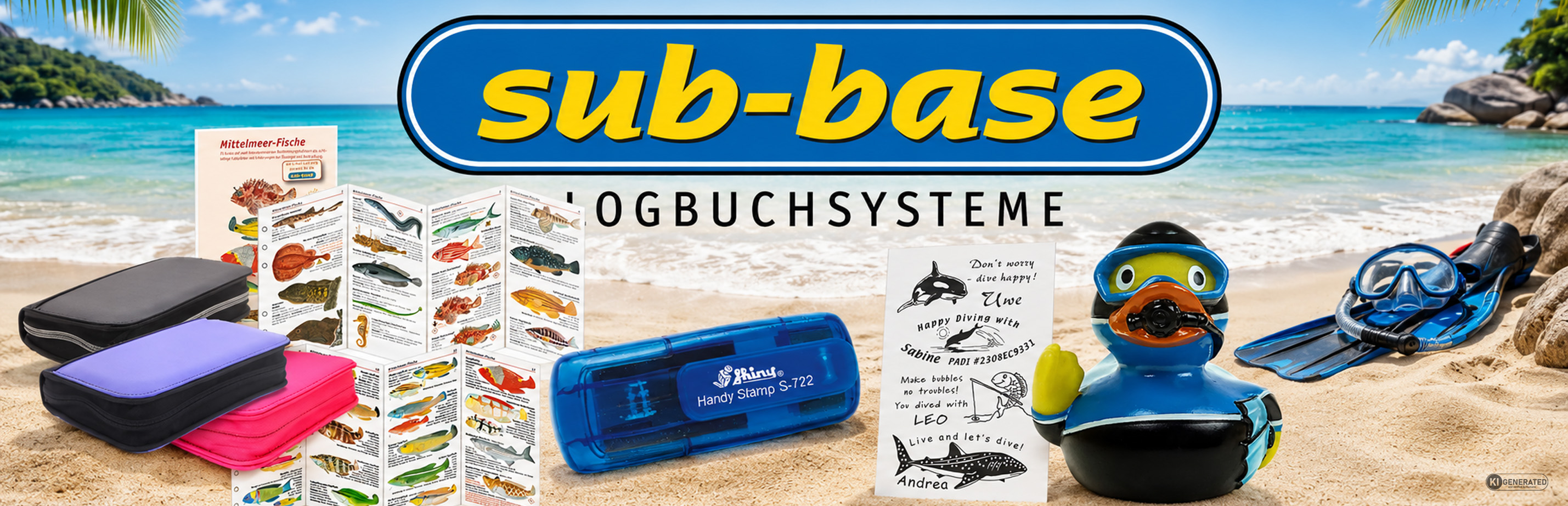 sub-base Taucherlogb&uuml;cher & Zubeh&ouml;r bei Atlantis Berlin