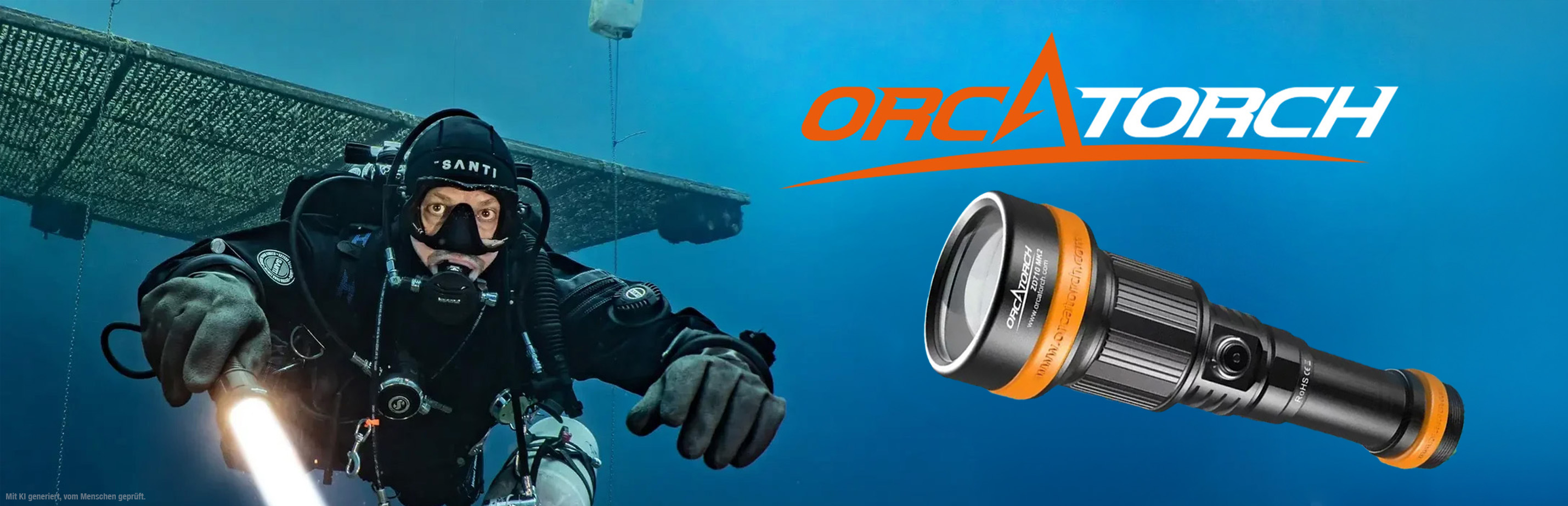 OrcaTorch Tauchlampen bei Atlantis Berlin