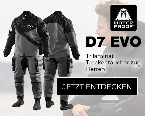 Waterproof D7 Evo Trilaminat Trockentauchanzug für Herren im Atlantis Online Tauchshop kaufen