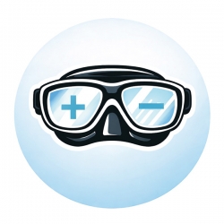 Tauchmasken mit optischen Gläsern