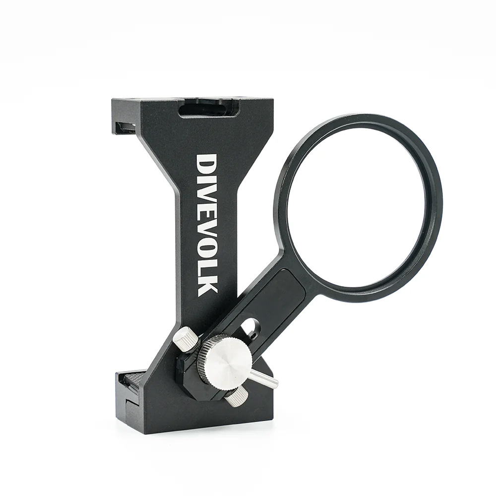 Divevolk - Klammer mit M67 Linsenhalter - Clamp with M67 Lens Holder