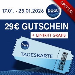 Boot 2026 - 29 € Gutschein inkl. gratis Eintritt