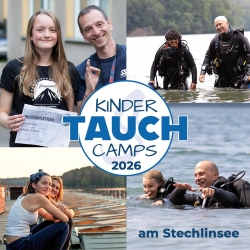 Kindertauch Camps 2026 - Jetzt anmelden! Frühbucherrabatt bis 31.12.2025