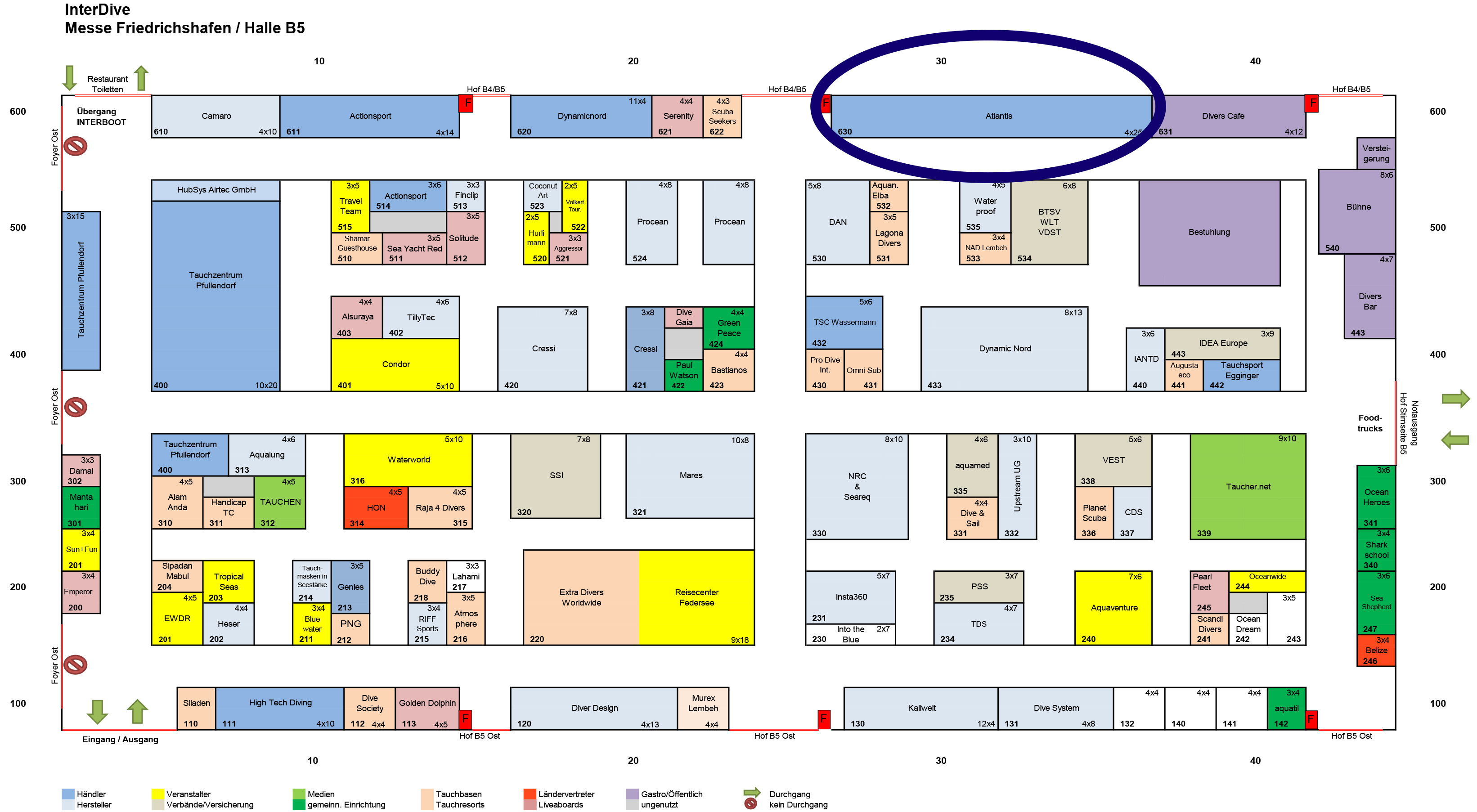 Atlantis Berlin in Halle B5 / Stand 630 auf der Interdive 2024 in Friedrichshafen