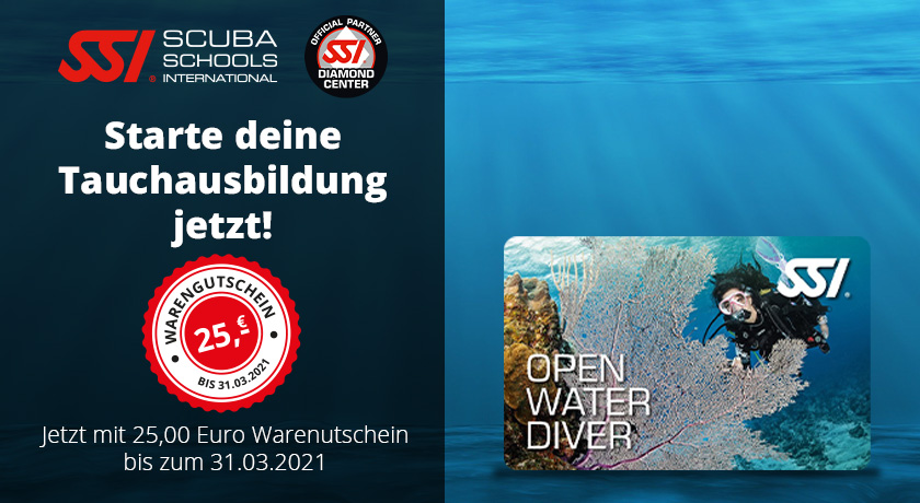 Tauchausbildung inklusive 25 Euro Warengutschein