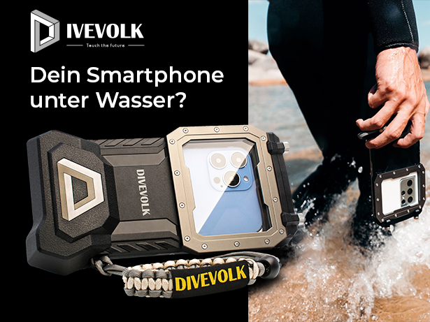 Dein Smartphone beim Tauchen mit dem Unterwassergehäuse von Divevolk